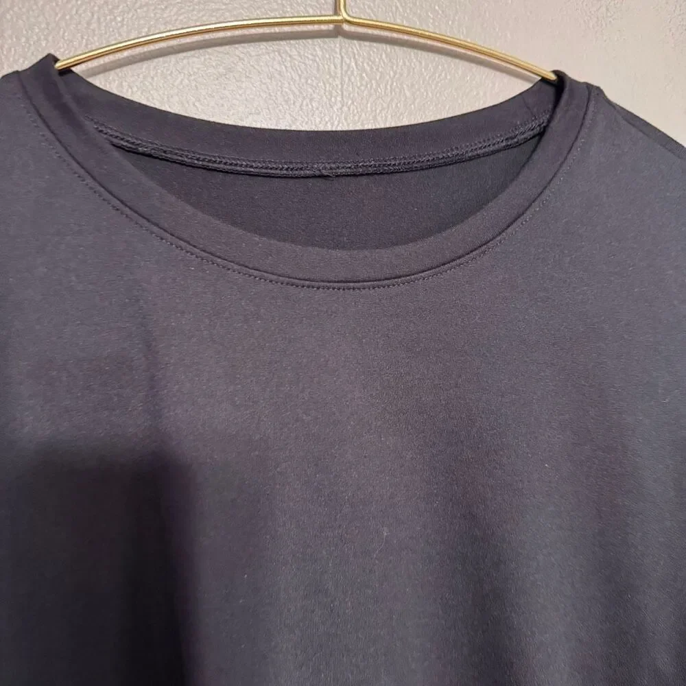 Alo yoga Alosoft Crop Finesse Long Sleeve black womens s/m
